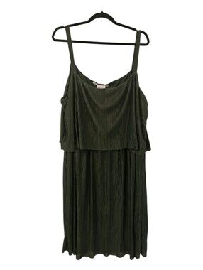Green Junarose Women's Pamela Sleeveless Below Knee Dress